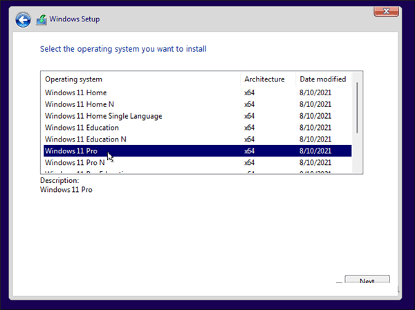 全新安装Windows11