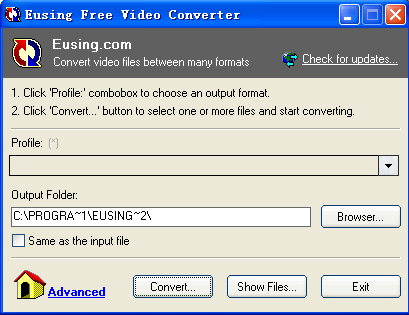 Eusing Free Video Converter