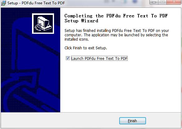 PDFdu Free Text to PDF