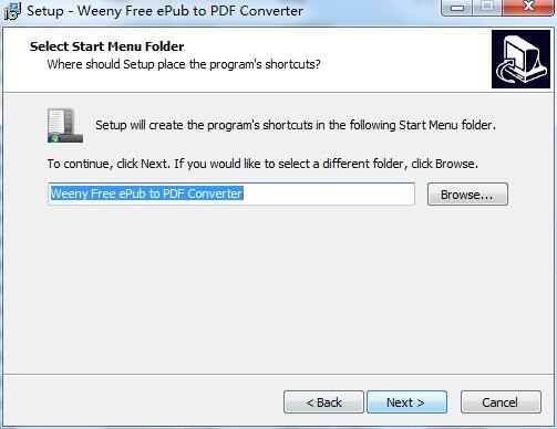 Weeny Free Epub to PDF Converter