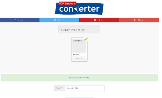 PPTX to PDF Converter