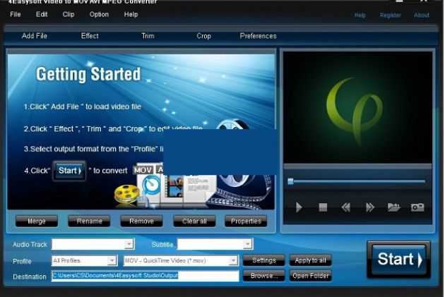 4Easysoft Video to MOV AVI MPEG Conv