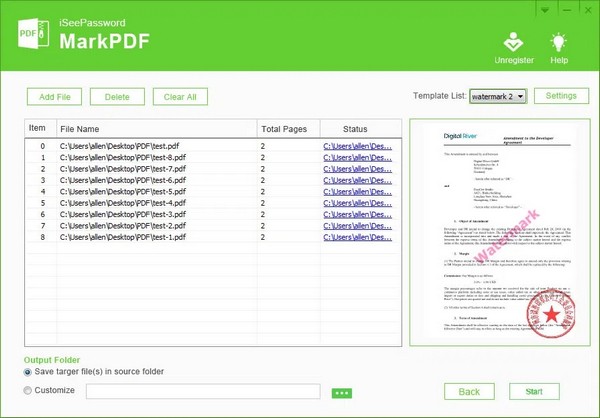 ISeePassword MarkPDF