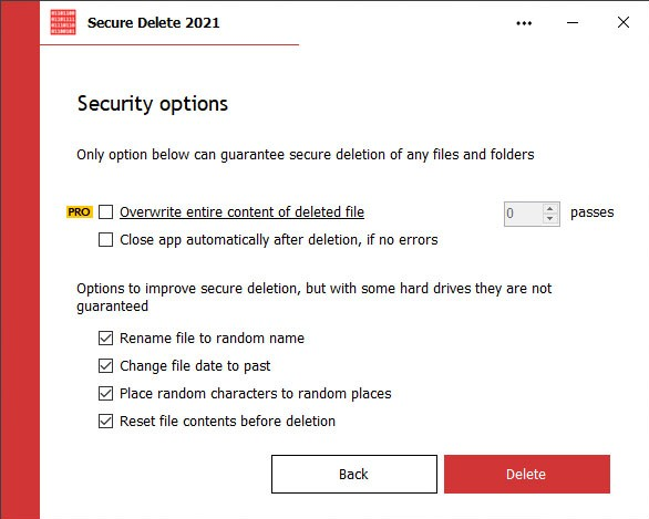 Secure Delete 2021