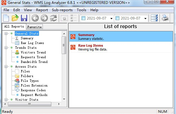 WMS Log Analyzer