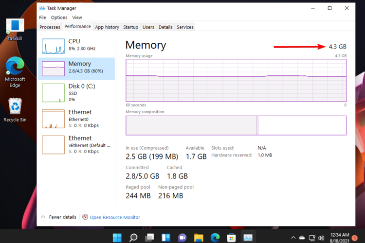 Win11检查RAM内存方法