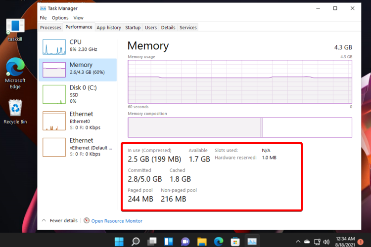 Win11检查RAM内存方法