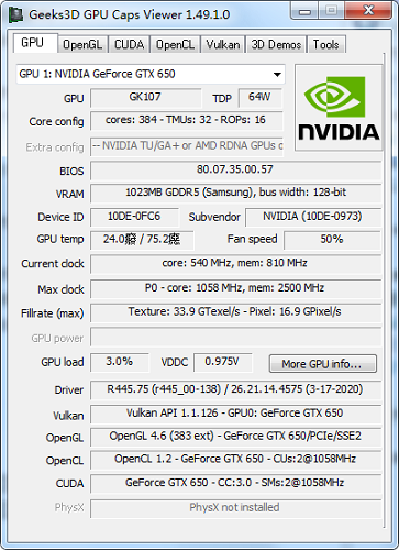 GPU Caps Viewer