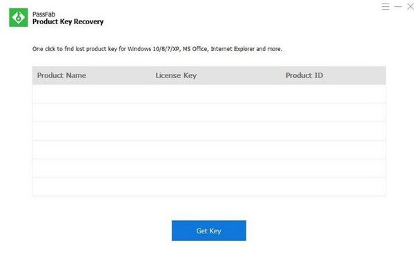 PassFab Product Key Recovery