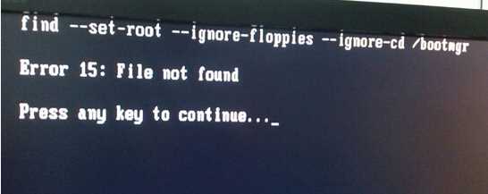 重装系统后开机press any key to conti