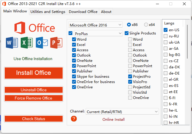 Office 2013-2021 C2R Install