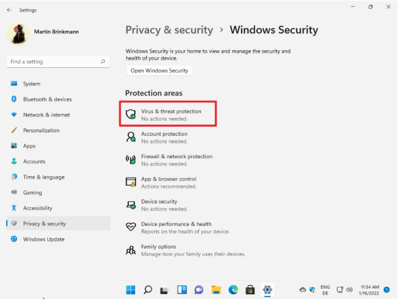 禁用Microsoft Defender防病毒软件