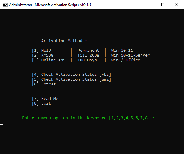 Microsoft Activation Scripts