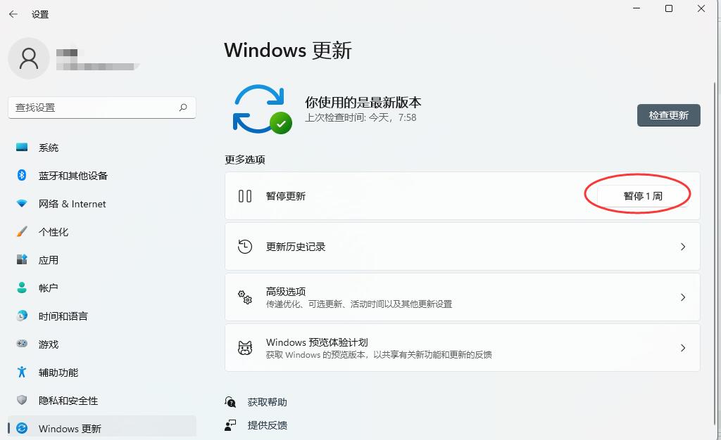 Windows11怎么停止更新