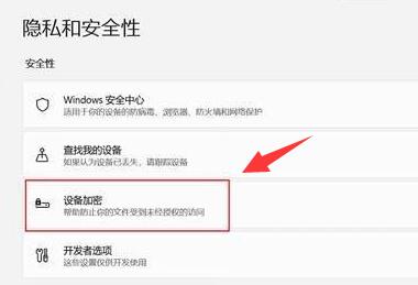 Win11如何进行设备加密？