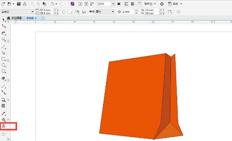 CDR怎么绘制立体手提袋?