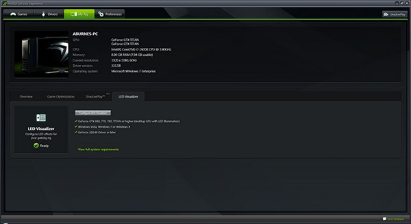 NVIDIA GeForce Experience