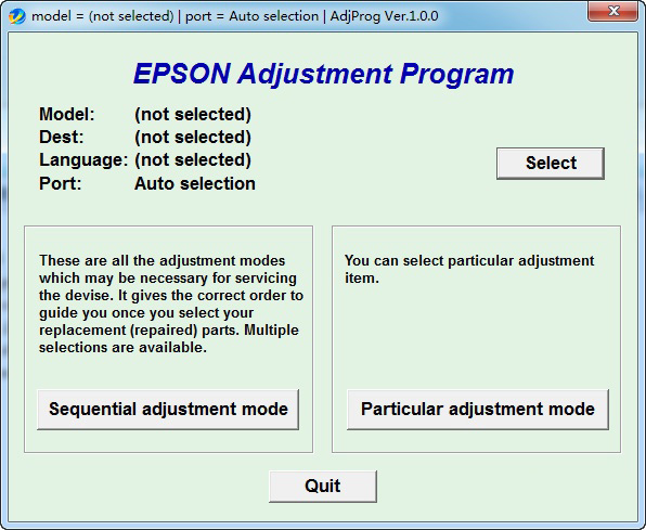 EPSON废墨清零软件