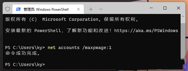 Win11账户密码使用期限