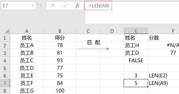 vlookup函数匹配不出来的原因及解决方