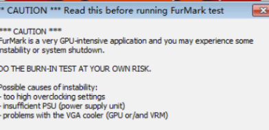 furmark正确的烤机教程