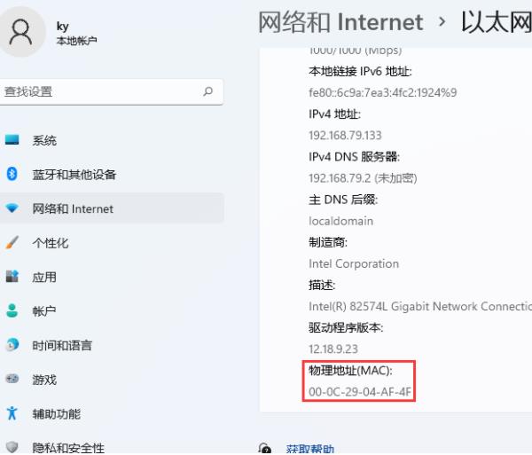 Win11怎么查MAC地址