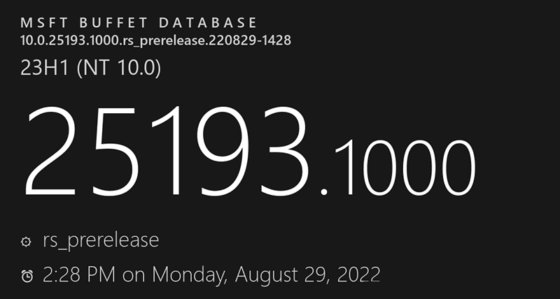 Win11 25193.1000离线更新补丁