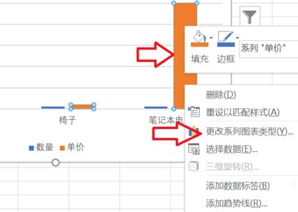 Excel折线图和柱状图放一起如何制作？