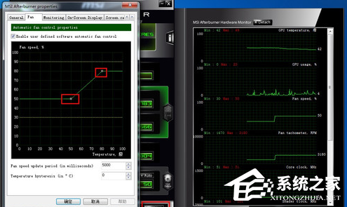 MSI Afterburner怎么调风扇？