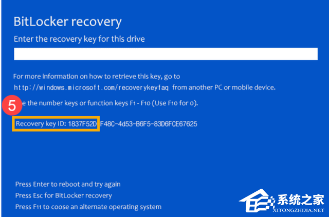 华硕电脑系统开机提示BitLocker recove