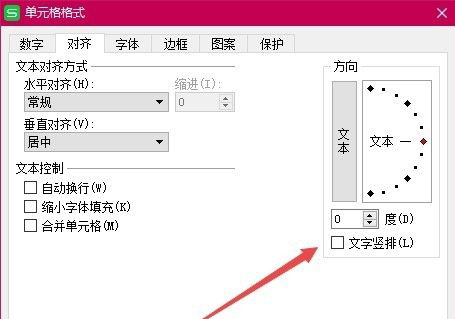 Wps表格字体实现横竖转换