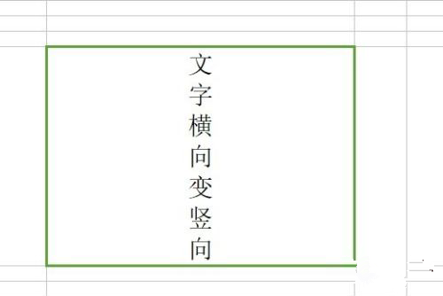 Wps表格字体实现横竖转换