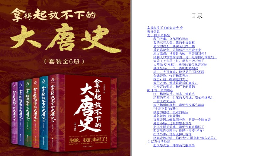 《拿得起放不下的大唐史》《国粹文丛》《大众儒学经典》天涯200万+高人气作品[epub.azw3]