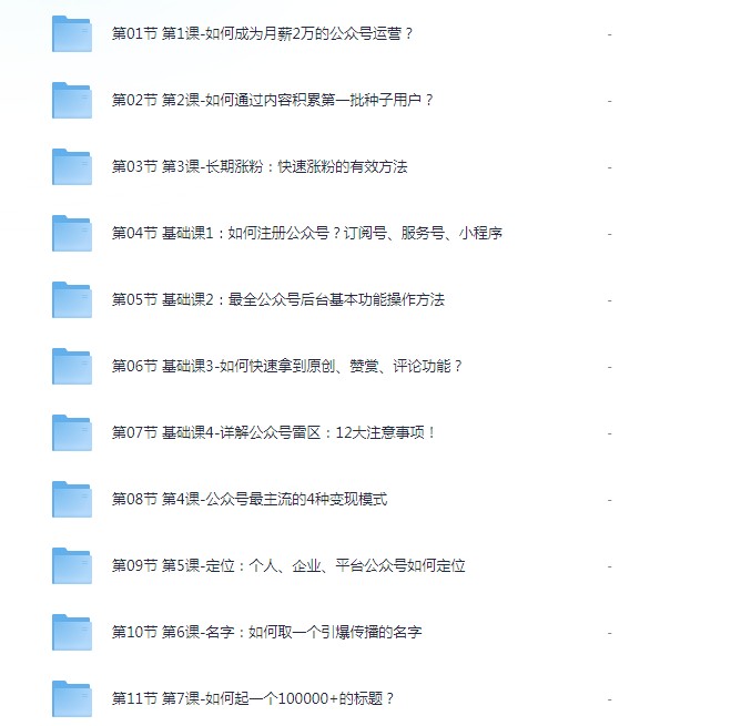 《零基础入门公众号》运营技巧[mp4]