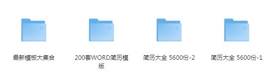 《3000余套个人简历模板素材合集》精华资源 办公素材[doc]