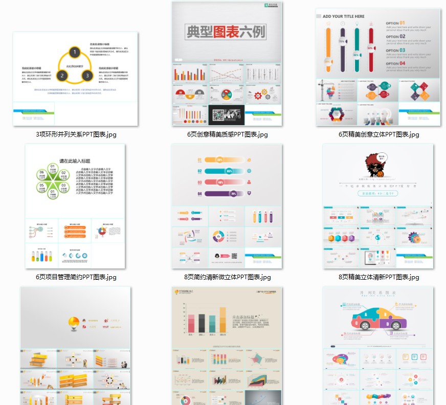 《优品PPT模板网全站模板整理》 热门 第二部分 PPT图表[ppt]