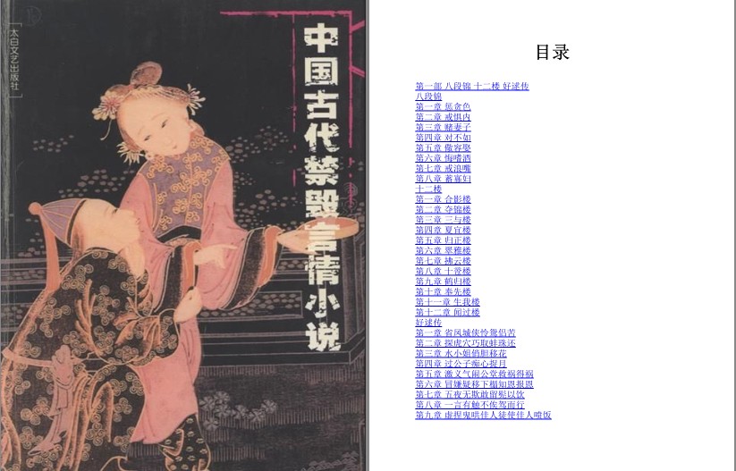 《中国古代禁毁言情小说》套装18册 这小说应该都喜欢[pdf]