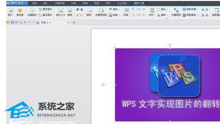 WPS软件怎么将图片进行对称翻转操作教学