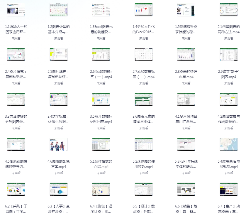 《Excel实战：打造高质量商务图表》[mp4]