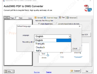 AutoDWG PDF to DWG Converter截图