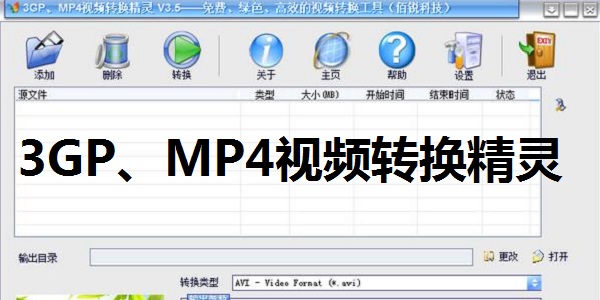 3GP、MP4视频转换精灵截图