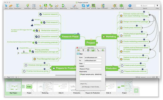 ConceptDraw MINDMAP Pro截图