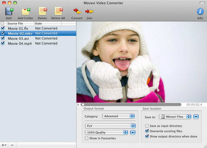 Movavi Video Converter for Mac截图