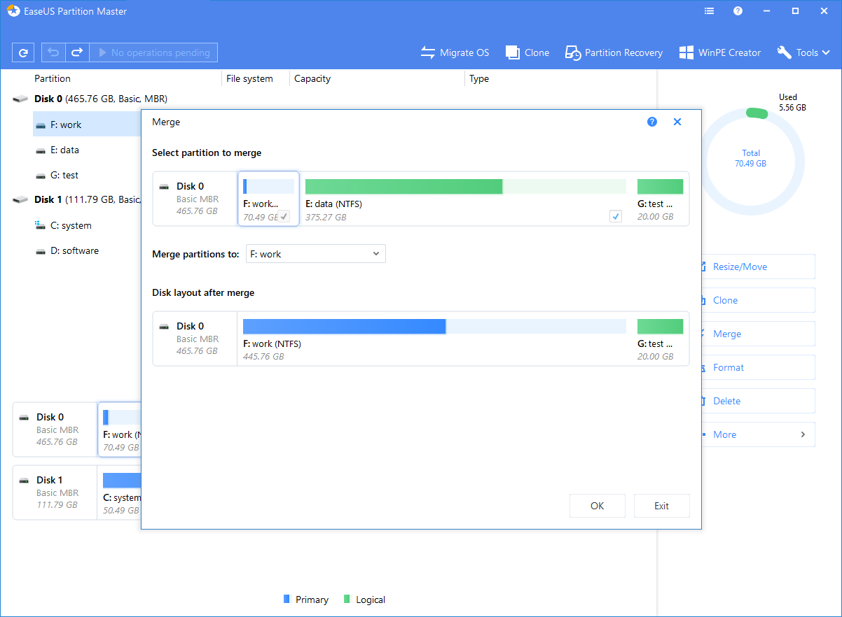 EASEUS Partition Manager截图