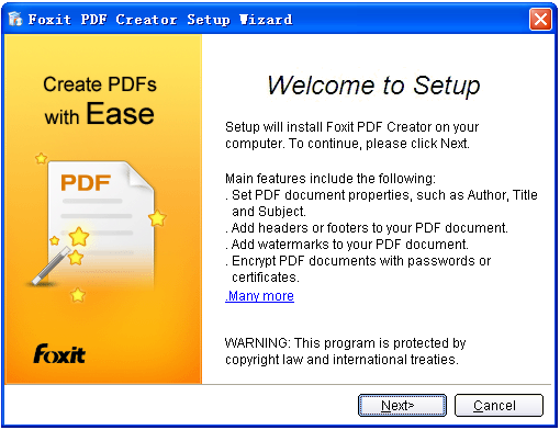 Foxit PDF Creator64截图