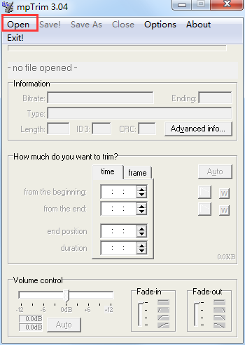 mpTrim(Mp3Trim)截图