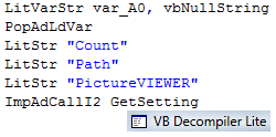 VB Decompiler(VB反编译器)截图