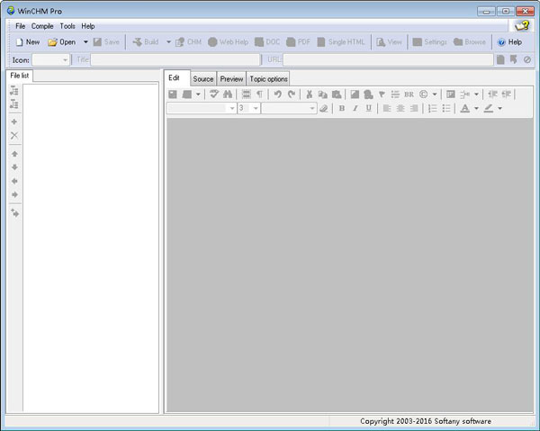 WinCHM Pro(HTML帮助制作)截图
