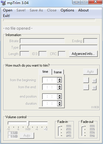 mpTrim(Mp3Trim)截图