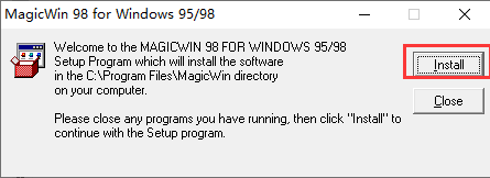 MagicWin 98截图